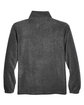 Harriton Adult 8 oz. Quarter-Zip Fleece Pullover charcoal FlatBack