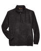 Harriton Adult 8 oz. Quarter-Zip Fleece Pullover black FlatFront