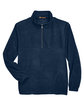 Harriton Adult Quarter-Zip Fleece Pullover navy FlatFront