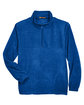 Harriton Adult 8 oz. Quarter-Zip Fleece Pullover TRUE ROYAL FlatFront