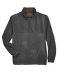 Harriton Adult 8 oz. Quarter-Zip Fleece Pullover charcoal FlatFront