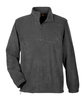Harriton Adult Quarter-Zip Fleece Pullover charcoal OFFront