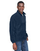 Harriton Adult Quarter-Zip Fleece Pullover navy ModelQrt