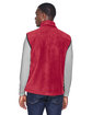 Harriton Adult 8 oz. Fleece Vest red ModelBack
