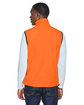 Harriton Adult 8 oz. Fleece Vest safety orange ModelBack