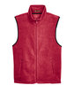 Harriton Adult 8 oz. Fleece Vest RED FlatFront