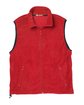 Harriton Adult 8 oz. Fleece Vest RED OFFront