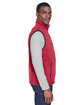 Harriton Adult 8 oz. Fleece Vest RED ModelSide