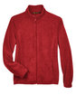 Harriton Ladies' 8 oz. Full-Zip Fleece red FlatFront