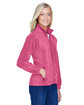Harriton Ladies' 8 oz. Full-Zip Fleece charity pink ModelQrt