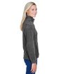 Harriton Ladies' 8 oz. Full-Zip Fleece charcoal ModelSide