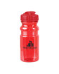 Prime Line 20oz Translucent Sport Bottle With Snap Cap translucent red DecoFront