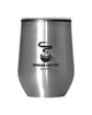 Prime Line 12oz Budget Stemless Wine Tumbler With Lid silver DecoFront