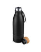 Prime Line 19oz Double Wall Vacuum Bottle With Cork Lid black ModelSide