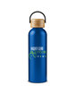 Prime Line 23.6oz Refresh Aluminum Bottle With Bamboo Lid blue DecoFront