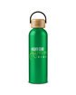 Prime Line 23.6oz Refresh Aluminum Bottle With Bamboo Lid green DecoFront