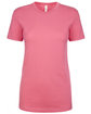 Next Level Apparel Ladies' Ideal T-Shirt hot pink OFFront