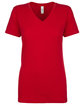 Next Level Apparel Ladies' Ideal V red OFFront