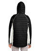 Nautica Ladies' Nautical Mile Puffer Packable Jacket black/ antq wht ModelBack