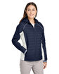 Nautica Ladies' Nautical Mile Puffer Packable Jacket nt nvy/ antq wht ModelQrt