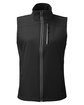 Nautica Ladies' Wavestorm Softshell Vest black OFFront
