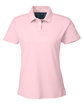Nautica Ladies' Saltwater Stretch Polo SUNSET PINK OFFront