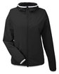 Nautica Ladies' Stillwater Windbreaker Jacket black OFFront