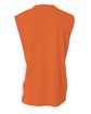A4 Adult Reversible Moisture Management Muscle Shirt orange/ white ModelBack