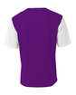 A4 Men's Legend Soccer Jersey purple/ white ModelBack