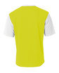 A4 Men's Legend Soccer Jersey sfty yellow/ wht ModelBack
