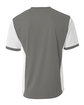 A4 Men's Premier V-Neck Soccer Jersey graphite/ white ModelBack