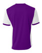 A4 Men's Premier V-Neck Soccer Jersey purple/ white ModelBack