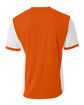 A4 Men's Premier V-Neck Soccer Jersey orange/ white ModelBack