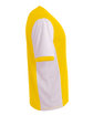 A4 Men's Premier V-Neck Soccer Jersey sfty yellow/ wht ModelSide