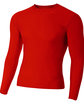 A4 Adult Polyester Spandex Long Sleeve Compression T-Shirt  