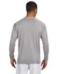 A4 Men's Cooling Performance Long Sleeve T-Shirt silver ModelBack