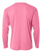 A4 Men's Cooling Performance Long Sleeve T-Shirt pink ModelBack