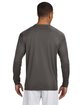 A4 Men's Cooling Performance Long Sleeve T-Shirt graphite ModelBack