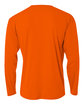 A4 Men's Cooling Performance Long Sleeve T-Shirt safety orange ModelBack