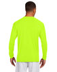 A4 Men's Cooling Performance Long Sleeve T-Shirt SAFETY YELLOW ModelBack