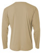 A4 Men's Cooling Performance Long Sleeve T-Shirt sand ModelBack