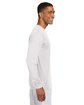 A4 Men's Cooling Performance Long Sleeve T-Shirt white ModelSide