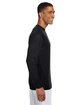 A4 Men's Cooling Performance Long Sleeve T-Shirt black ModelSide