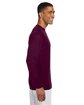 A4 Men's Cooling Performance Long Sleeve T-Shirt maroon ModelSide