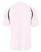 A4 Men's Cooling Performance Color Blocked T-Shirt white/ black ModelBack