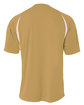 A4 Men's Cooling Performance Color Blocked T-Shirt vegas gold/ wht ModelBack