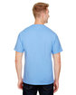 A4 Adult  Topflight Heather Performance T-Shirt LIGHT BLUE ModelBack