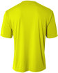 A4 Men's Sprint Performance T-Shirt SAFETY YELLOW ModelBack