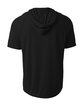 A4 Men's Cooling Performance Hooded T-shirt black ModelBack
