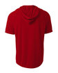 A4 Men's Cooling Performance Hooded T-shirt scarlet ModelBack